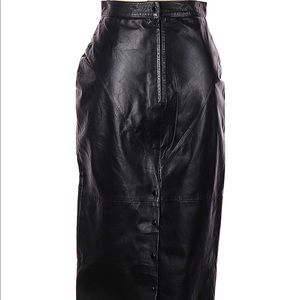 Vintage 80s genuine leather skirt